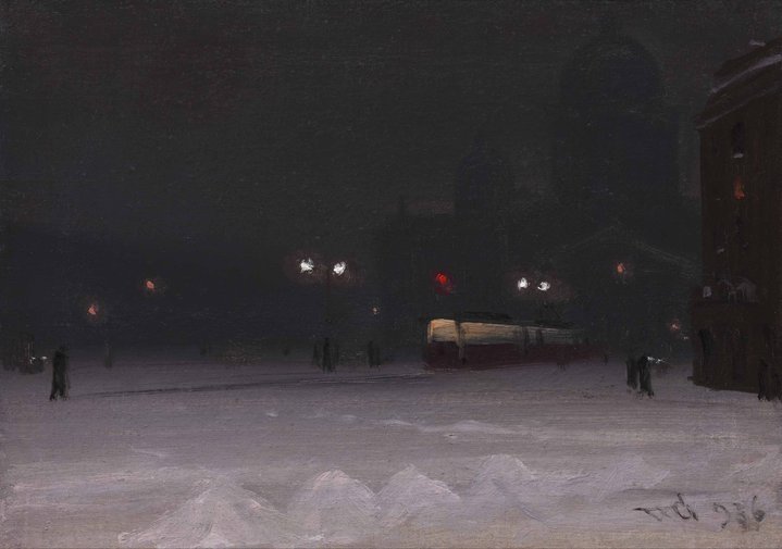 moscow, painting, night