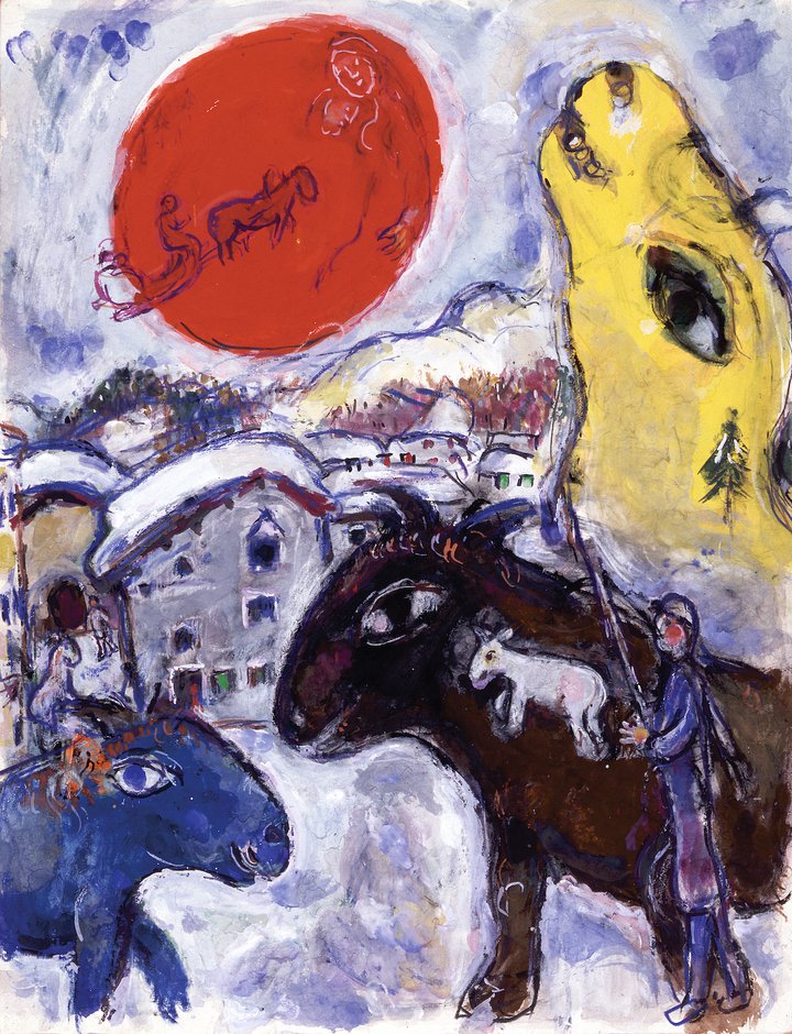 Marc Chagall, painting, russian avant-garde