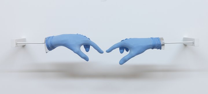Anri Sala, gloves, installation