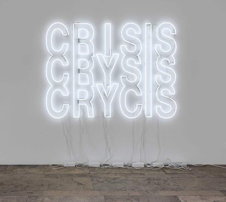 Yael Bartana, crisis, light installation