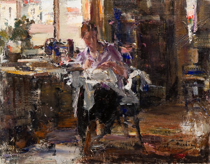 Nikolai Fechin, painting, russian art, New York, interior