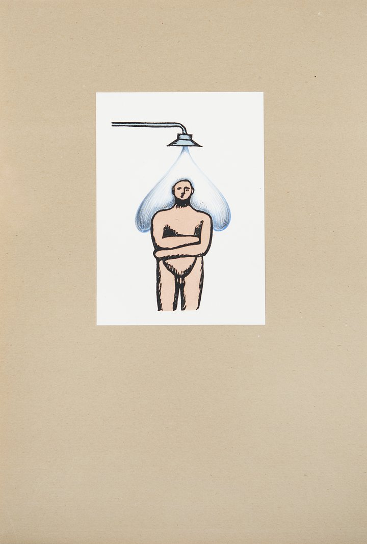 Ilya Kabakov, Soviet art, graphic art, Zimmerli art museum, shower