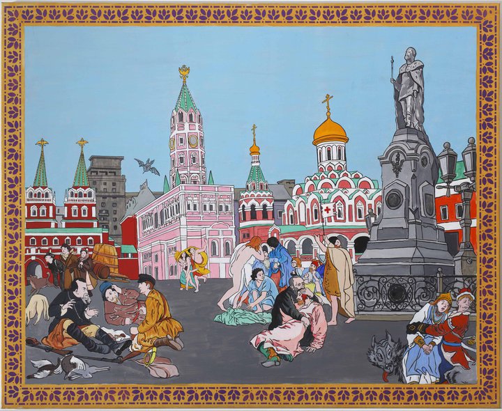 Moscow, Red Square, Kremlin, pop art, russian art