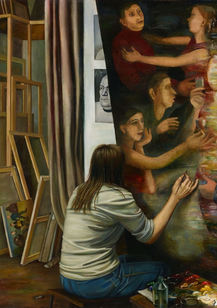 woman artist, soviet art, painting