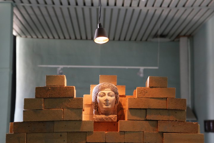 russian, ural biennale, immortality, Ali Cherri, brick, pyramid